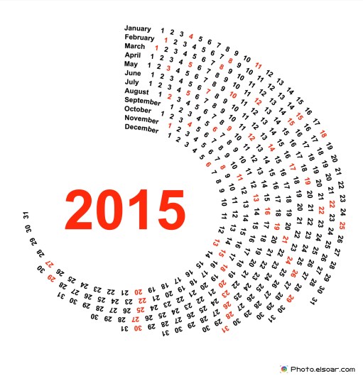 Circle-Calendar-2015-Year